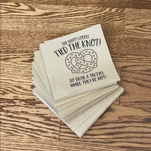 Wedding Favor Pretzel Bags